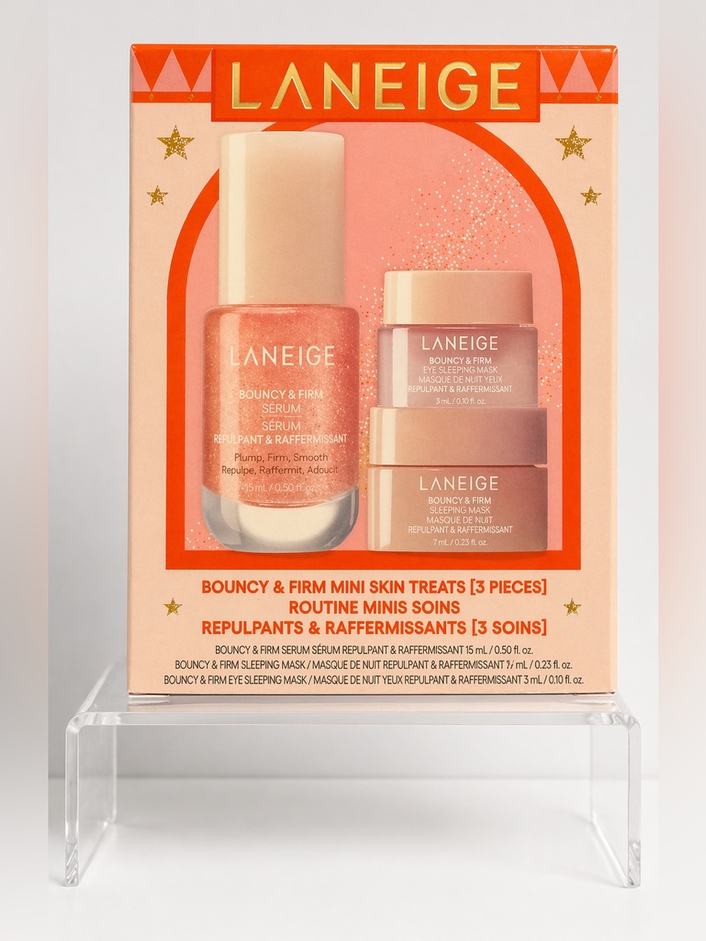 LANEIGE Peachy‎ Pink Bouncy & Firm Skincare Set